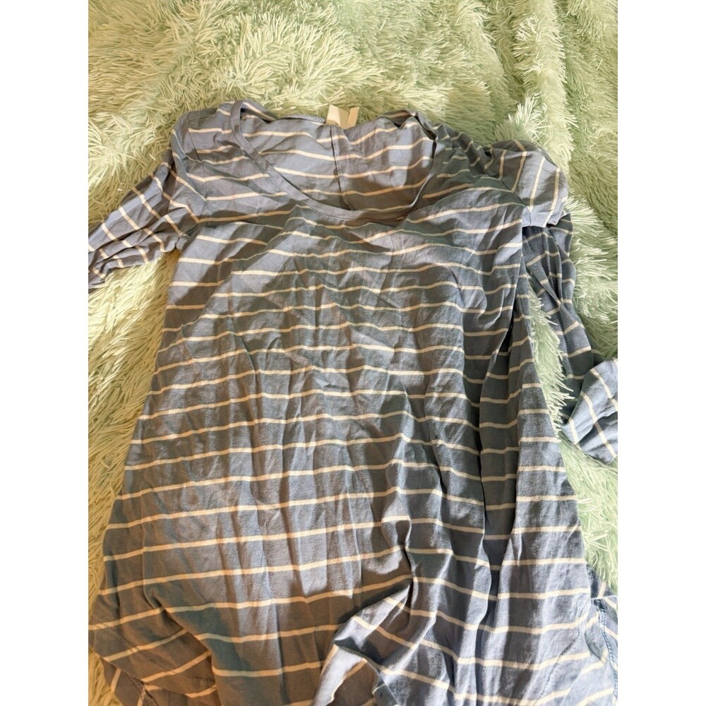 Bp. White Blue Nordstroms Striped Lightweight Medium Cardigan